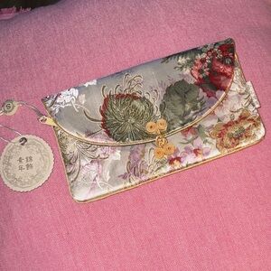 Vintage Silk Floral Brocade Clutch NWT